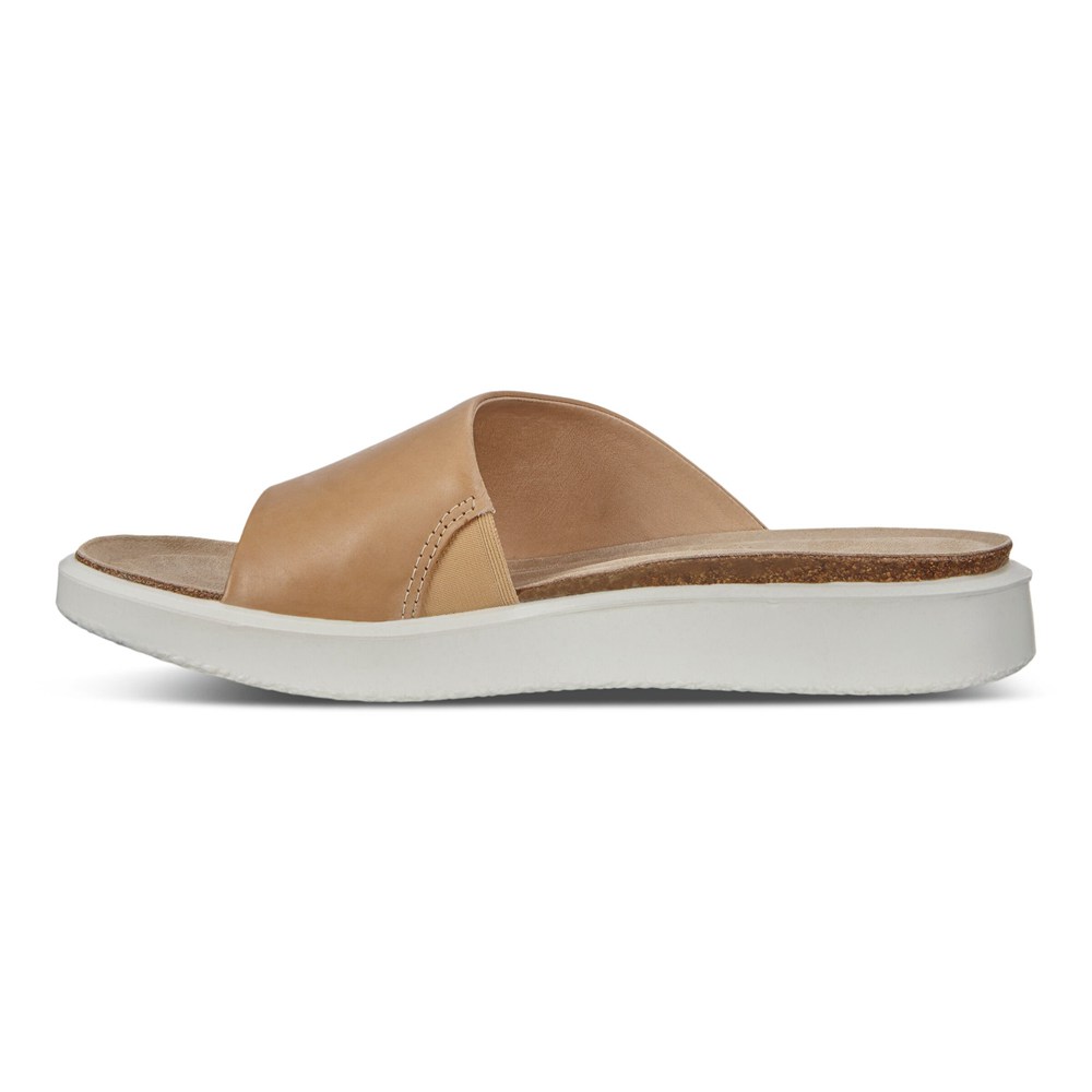 ECCO Womens Sandals Beige - Corksphere Slip-On - MXB-657491